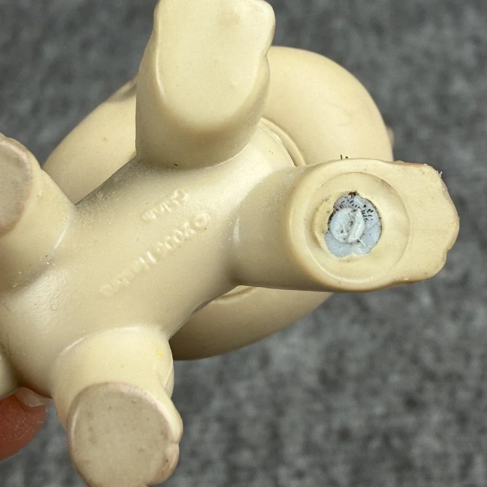 Littlest Pet Shop Beige Grey Cat #468 Figure Hasbro‎ Blue Eyes 2004 LPS Toy